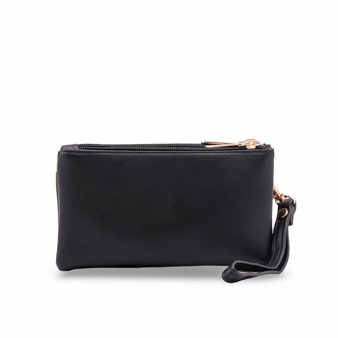 Black Casual Pouch For Women P97730