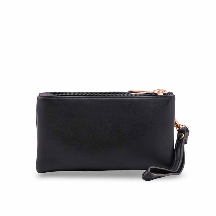 Black Casual Pouch For Women P97730