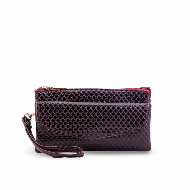 Maroon Casual Pouch For Ladies P97734