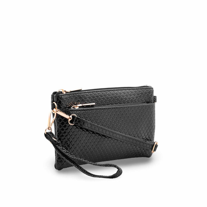 Black Casual Pouch For Women P97735