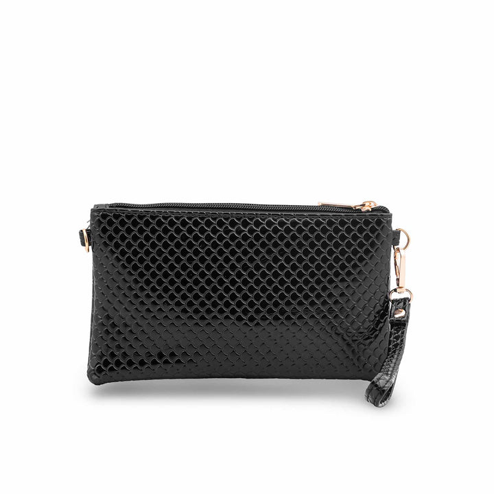 Black Casual Pouch For Women P97735