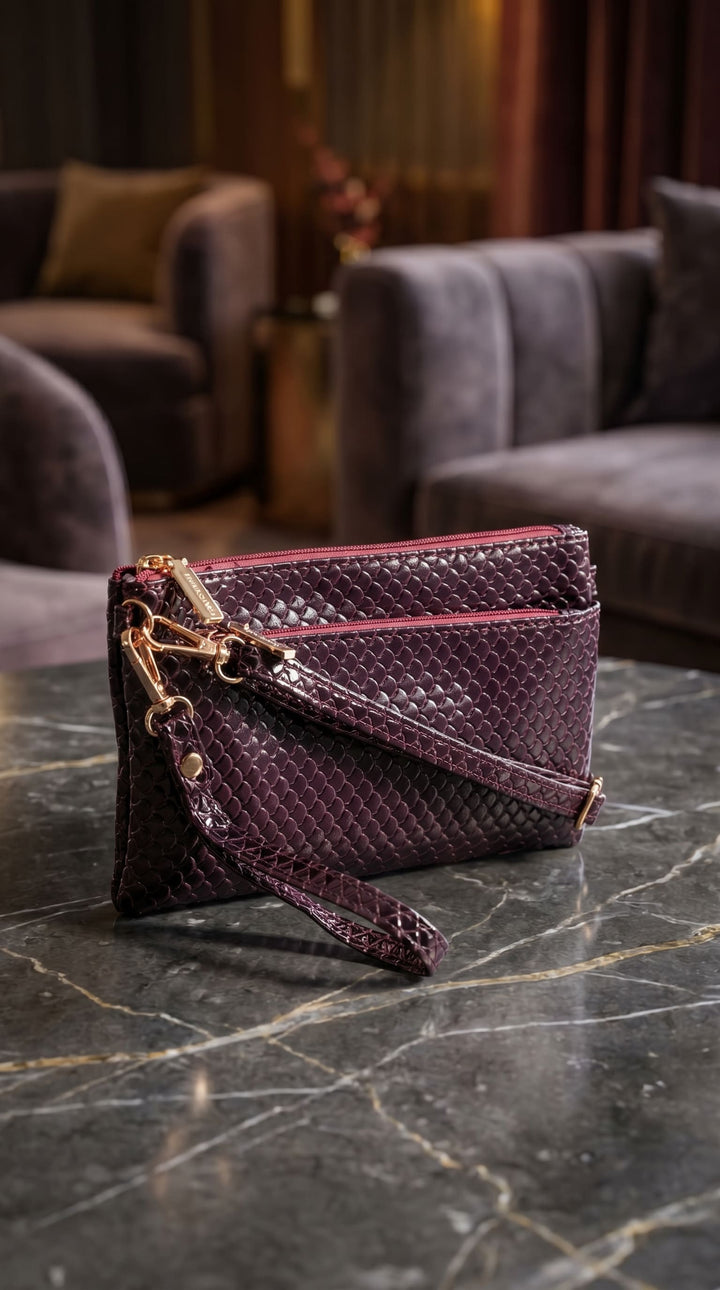 Maroon Casual Pouch P97735