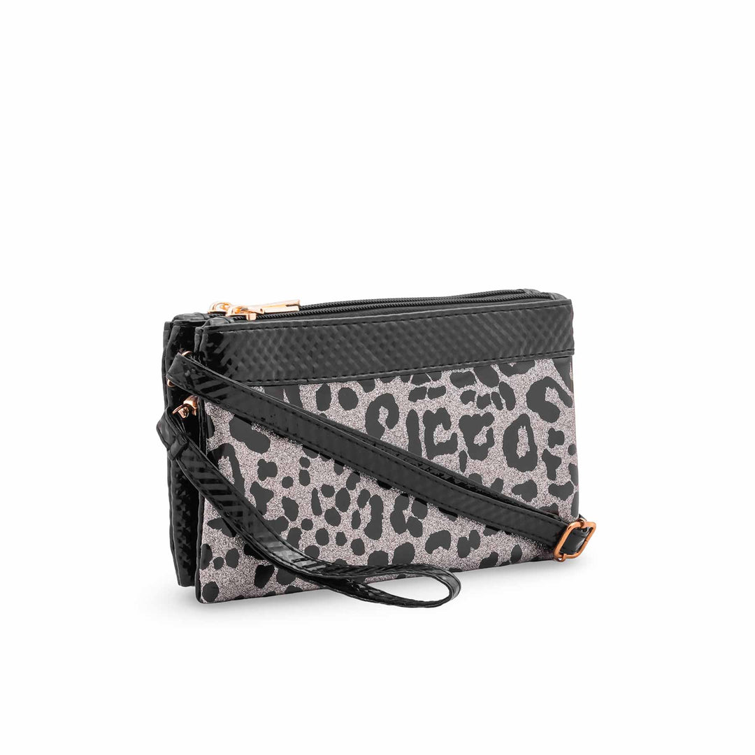 Grey Casual Pouch For Women P97742