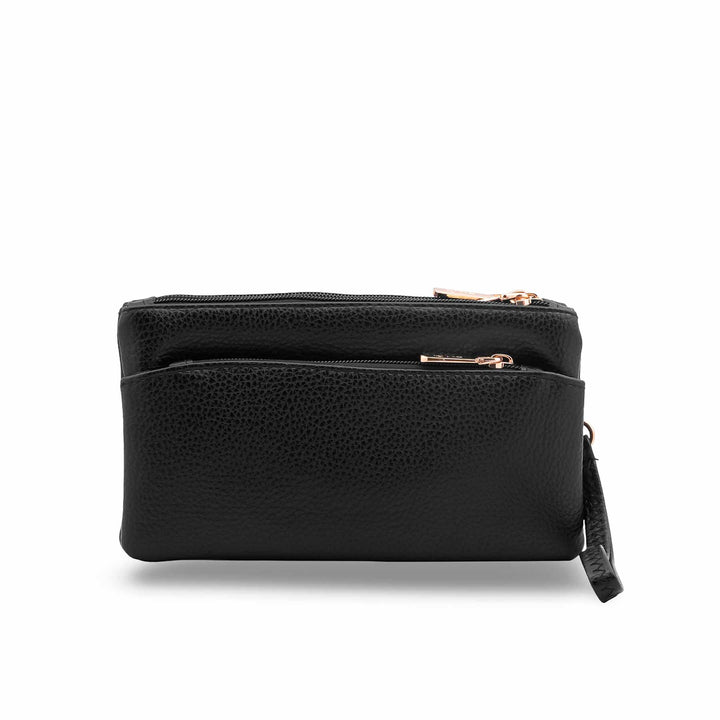 Black Casual Pouch For Women P97743