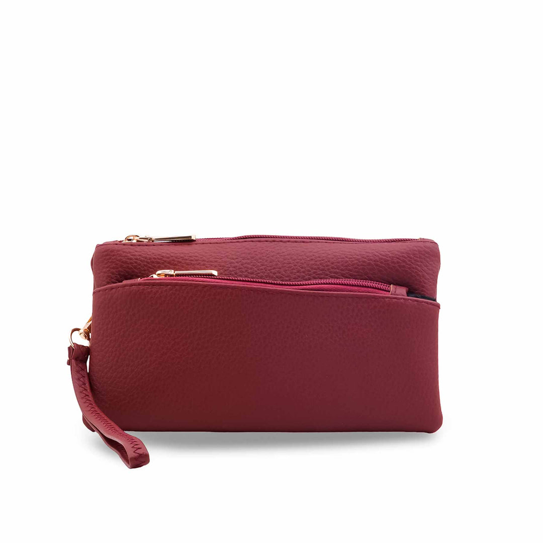 Maroon Casual Pouch P97743