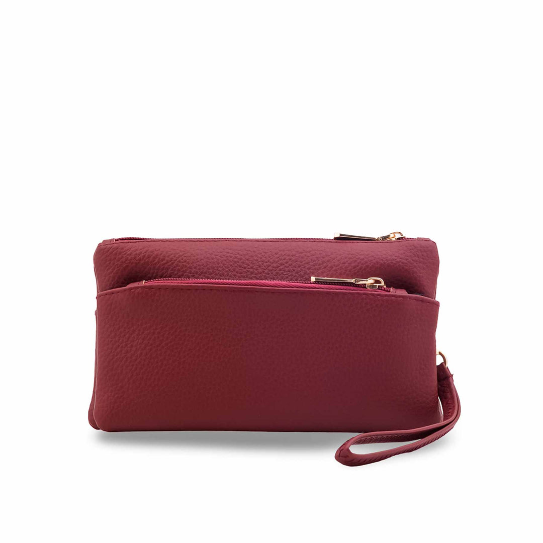 Maroon Casual Pouch P97743