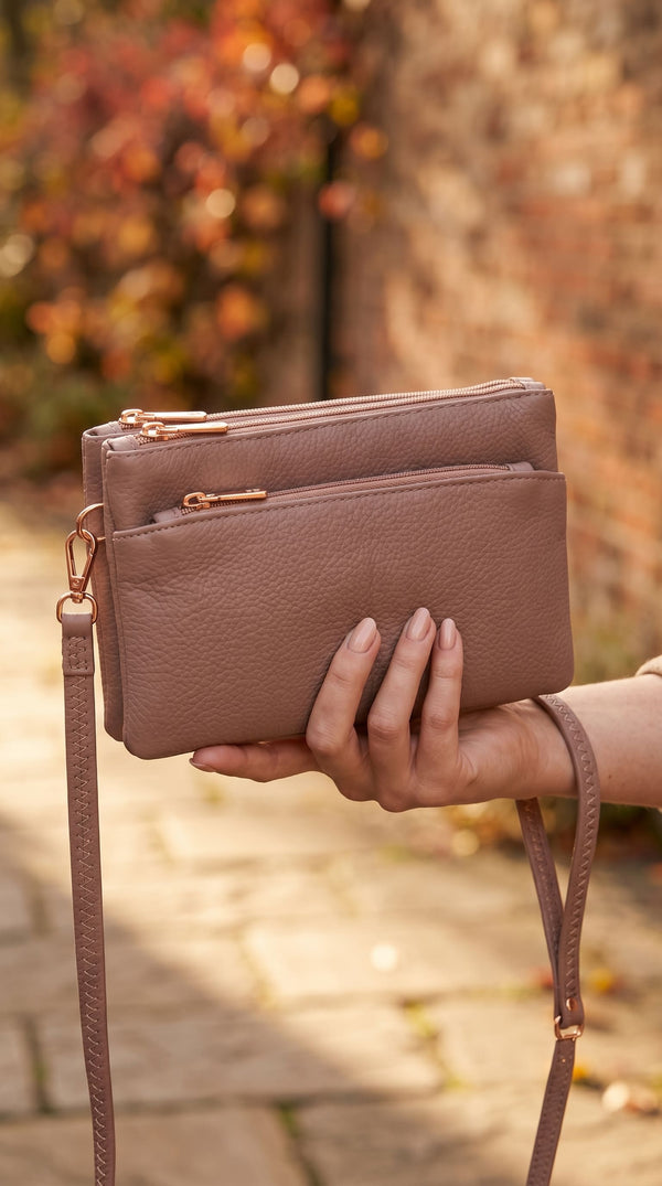 Beige Casual Pouch For Women P97743