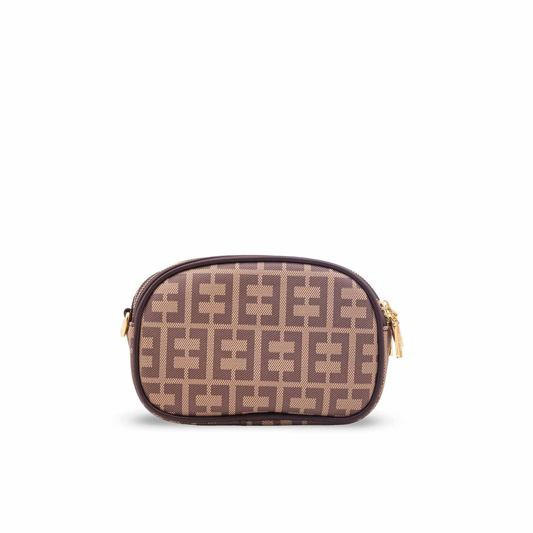 Brown Casual Pouch For Women P97744