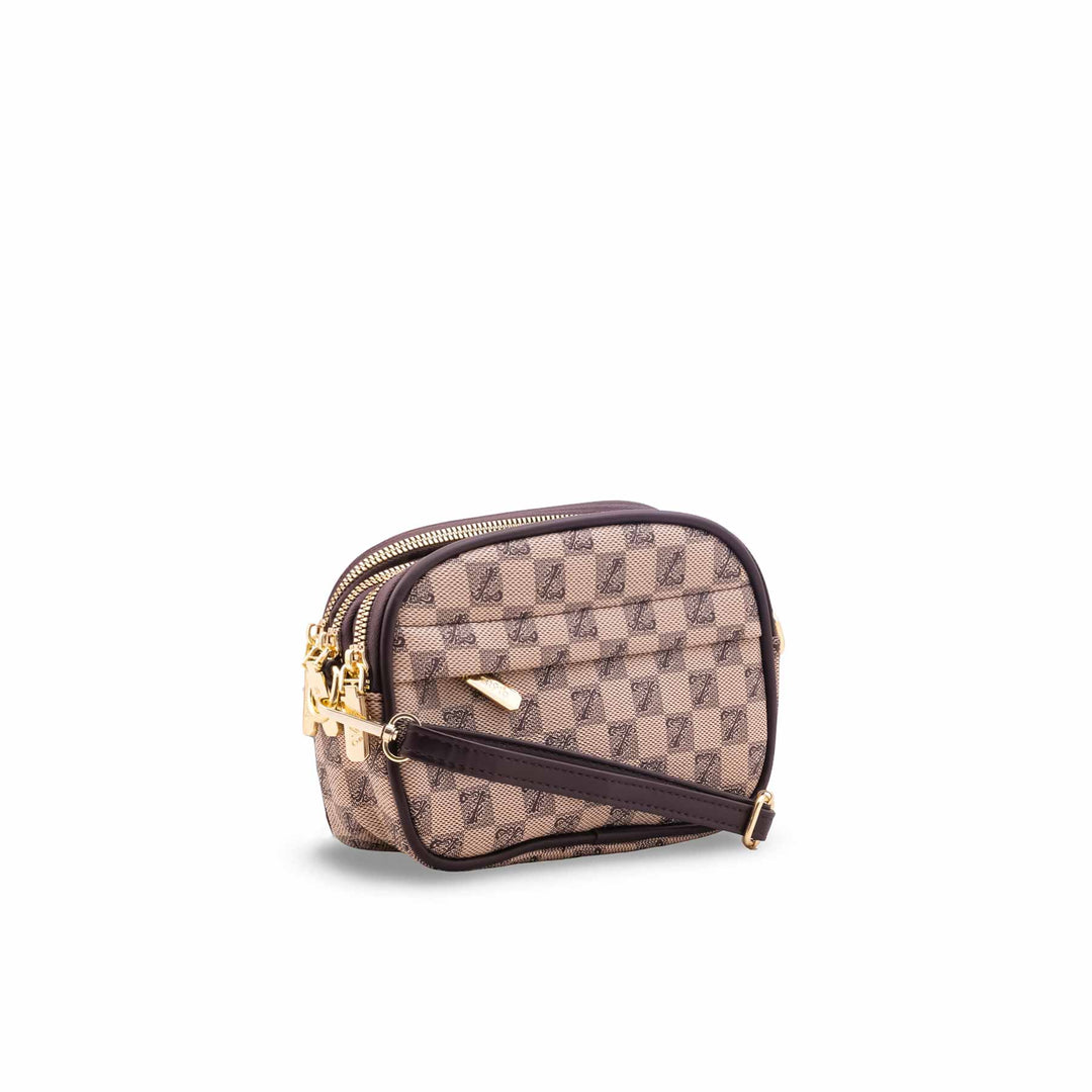 Beige Casual Pouch For Women P97744