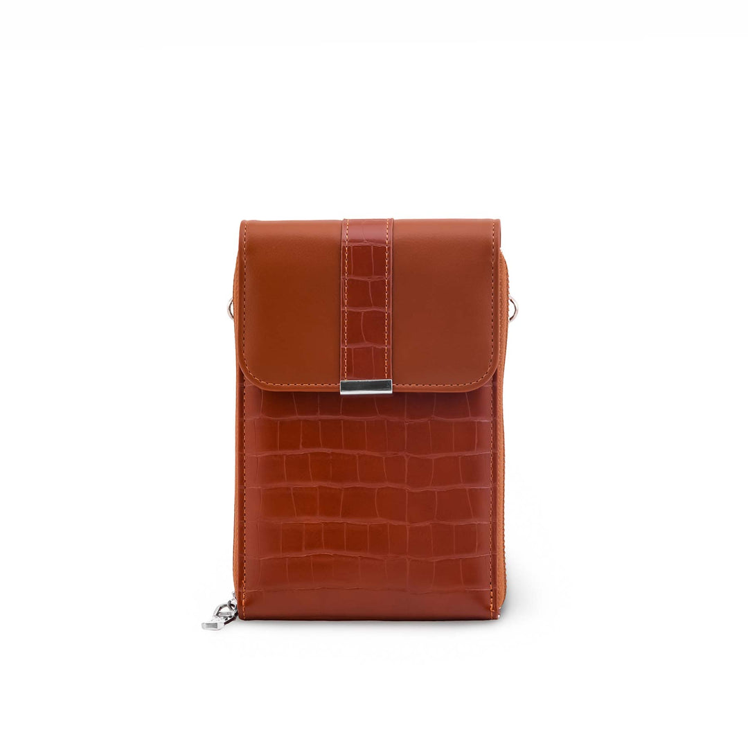 Brown Casual Pouch For Women P97746