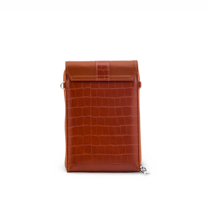Brown Casual Pouch For Women P97746