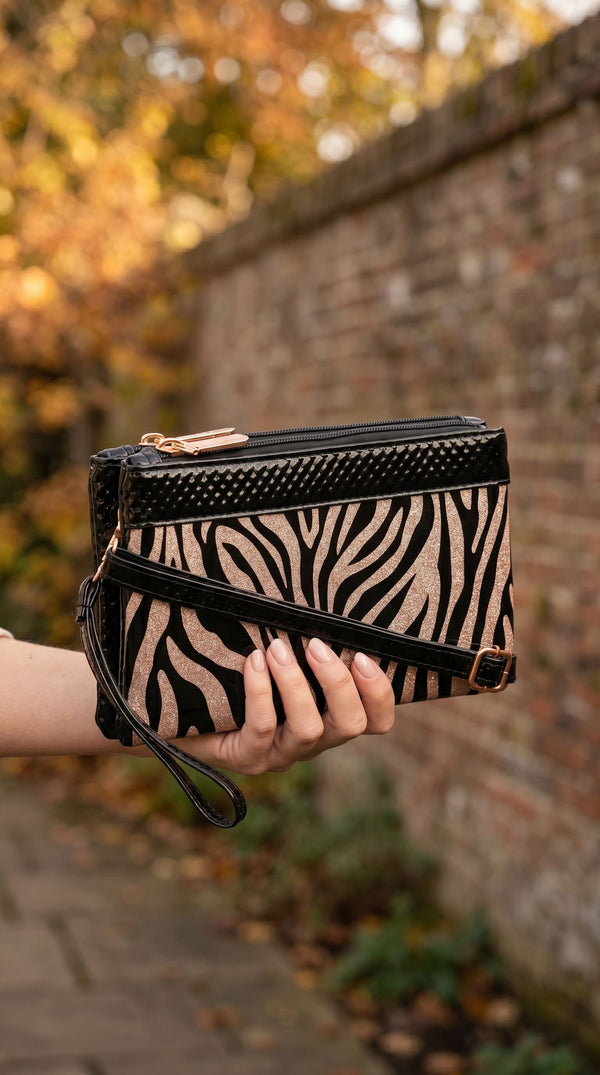 Golden Casual Pouch For Women P97755