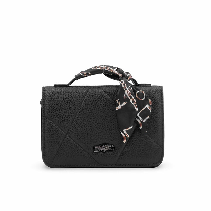 Black Casual Pouch For Women P97756
