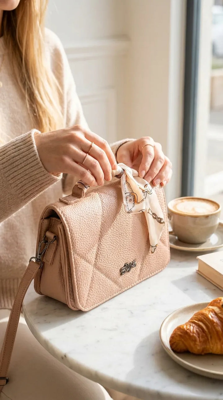 Khaki Casual Pouch For Women P97756