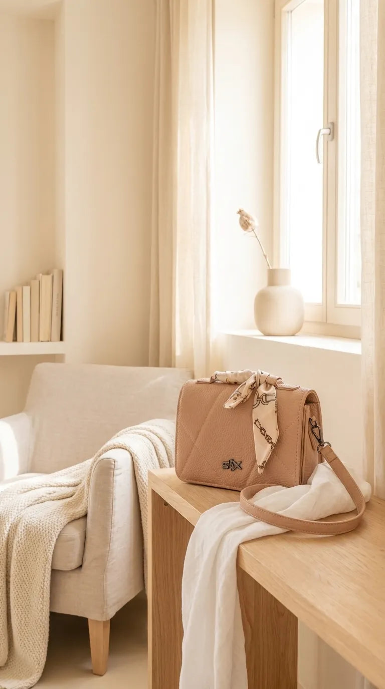 Khaki Casual Pouch For Women P97756