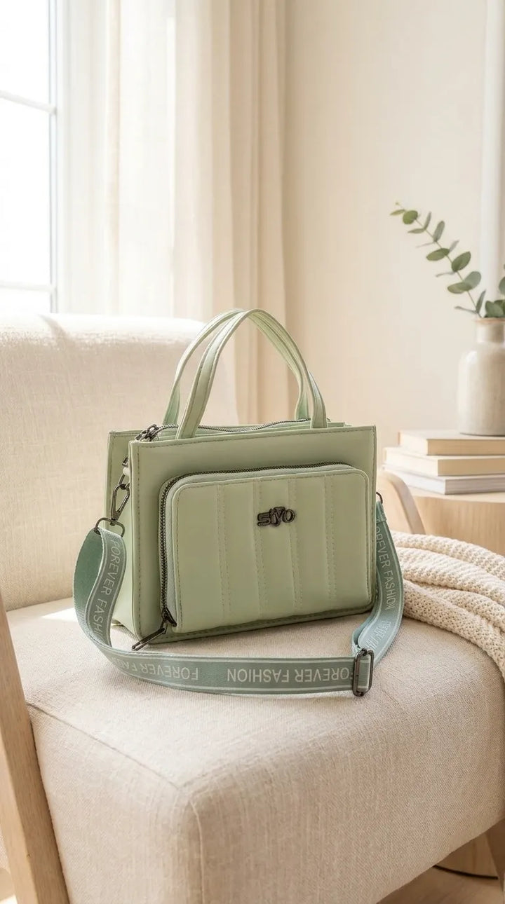 Green Casual Pouch For Women P97758