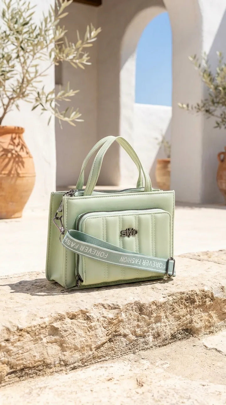 Green Casual Pouch For Women P97758