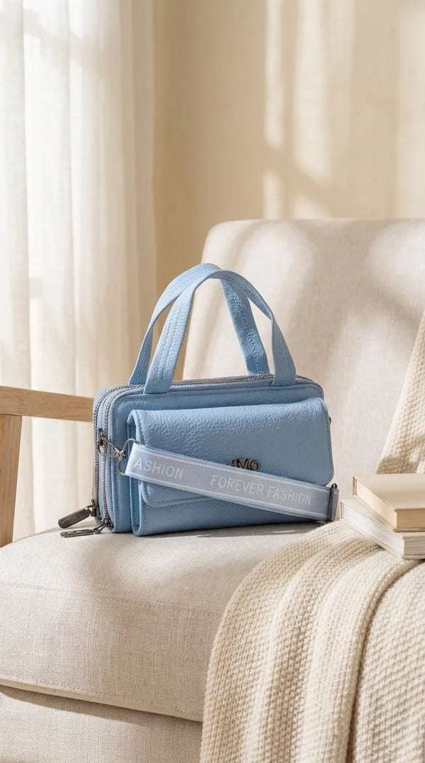 Blue Casual Pouch For Women P97759