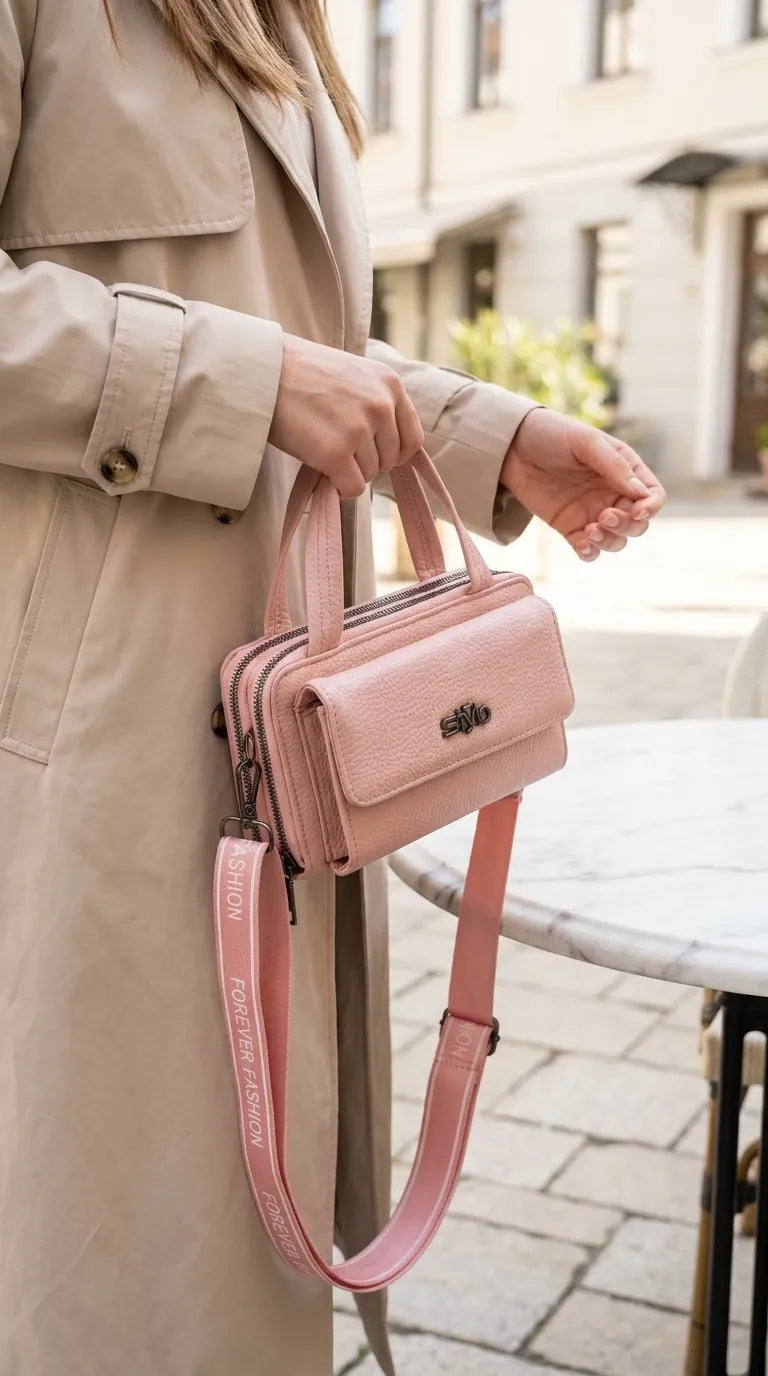 Pink Casual Pouch For Women P97759