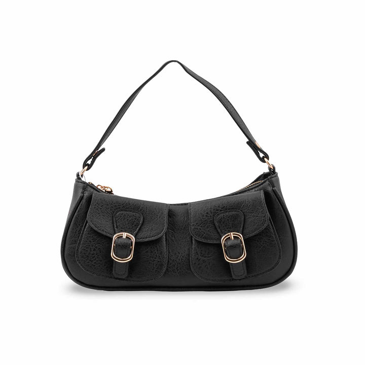 Black Casual Pouch For Ladies P97760