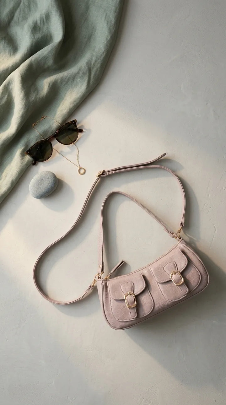 Brown Casual Pouch For Ladies P97760