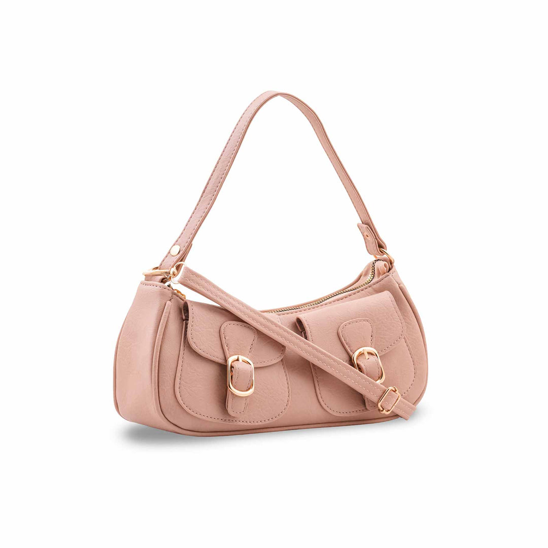 Peach Casual Pouch For Ladies P97760
