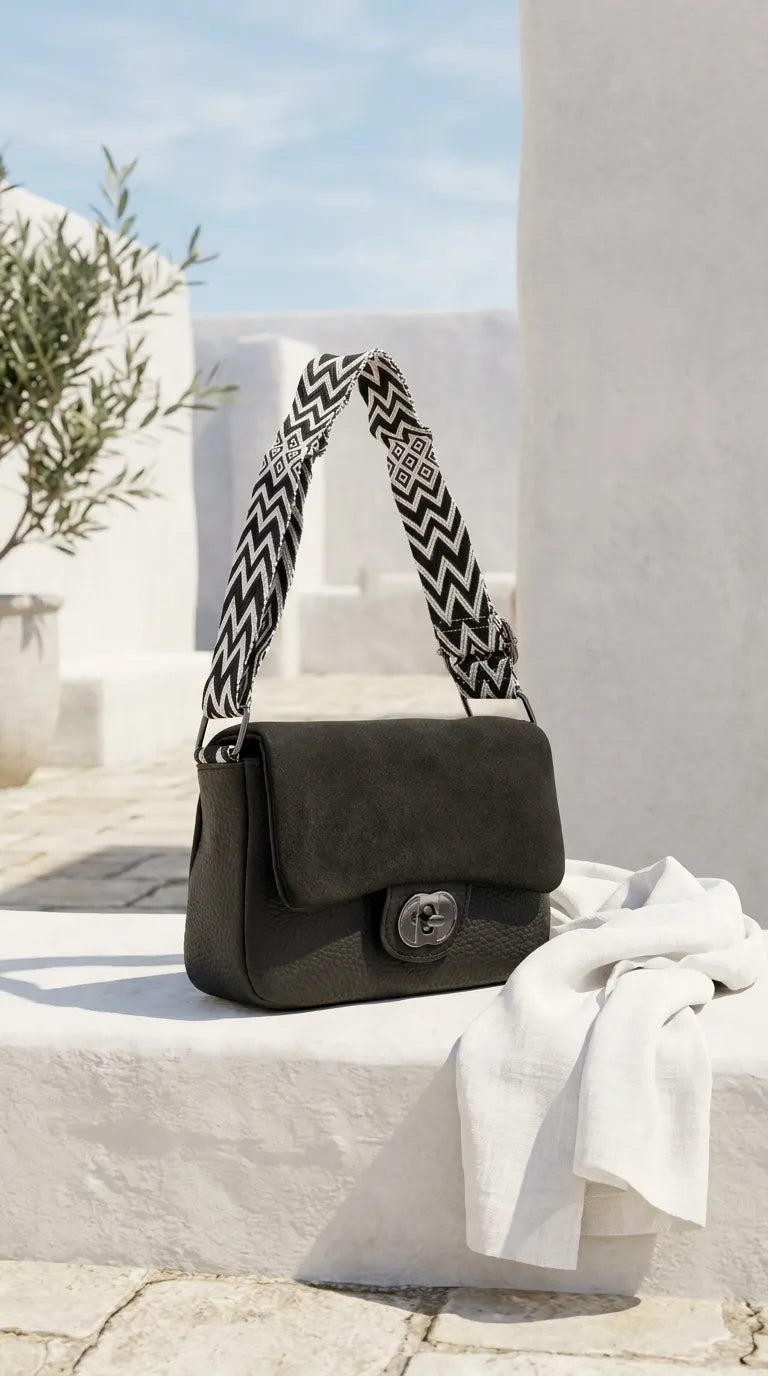 Black Casual Pouch For Women P97761