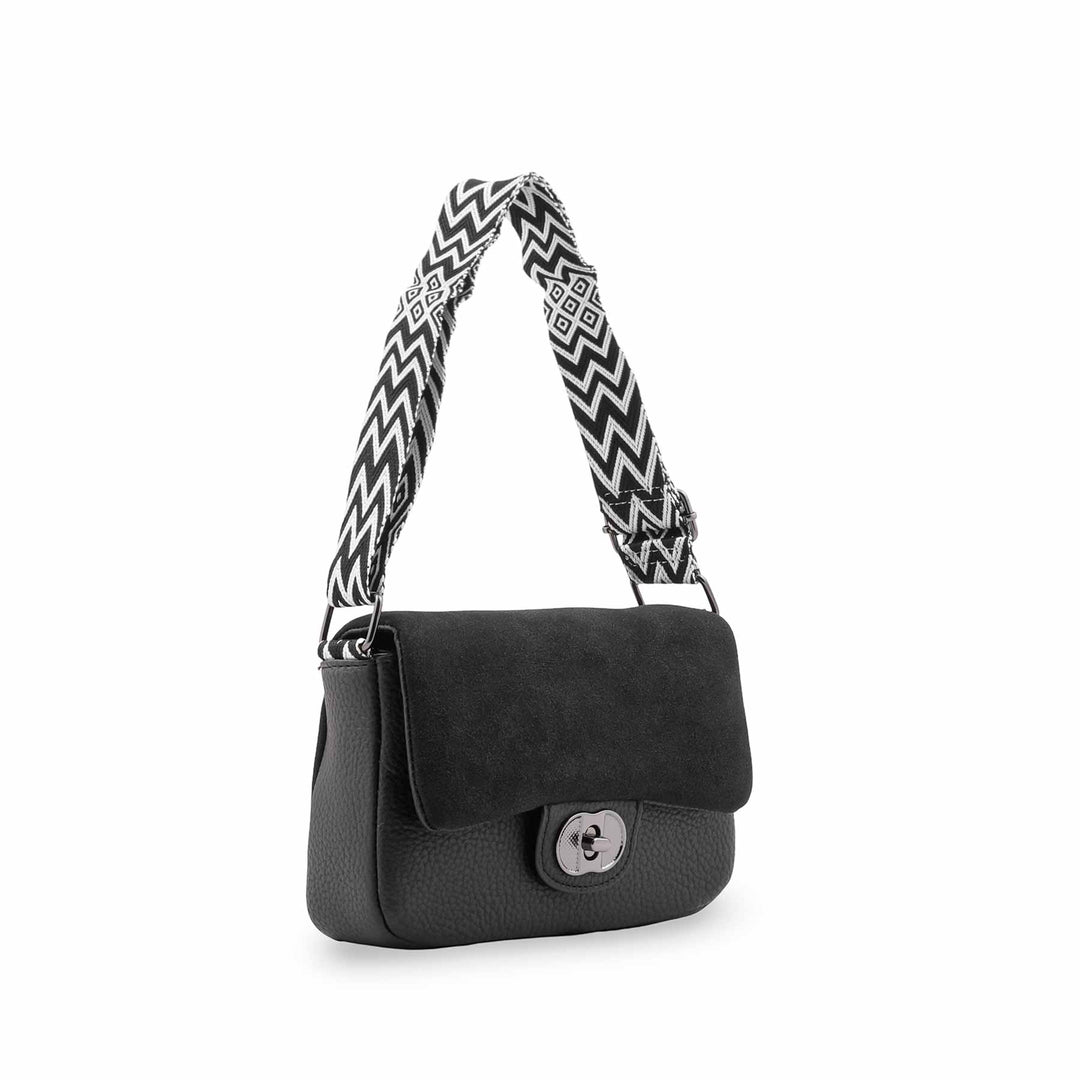 Black Casual Pouch For Women P97761