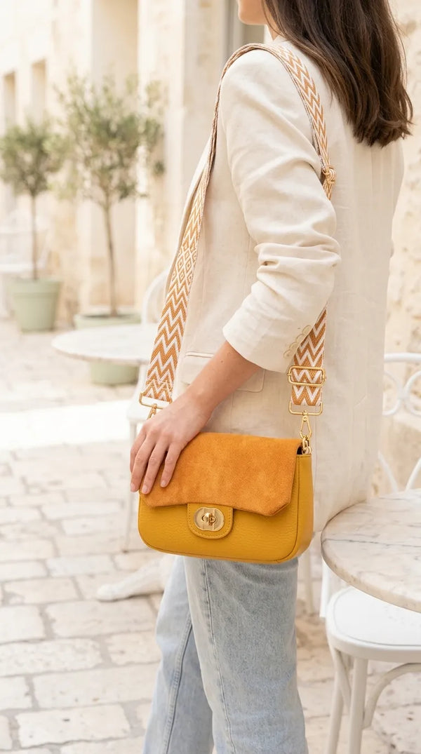 Yellow Casual Pouch For Women P97761