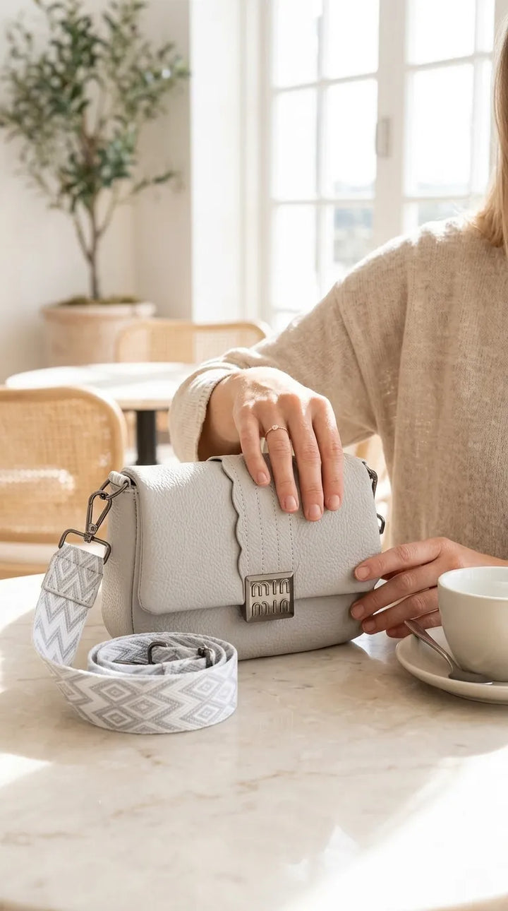 Grey Casual Pouch For Women P97764