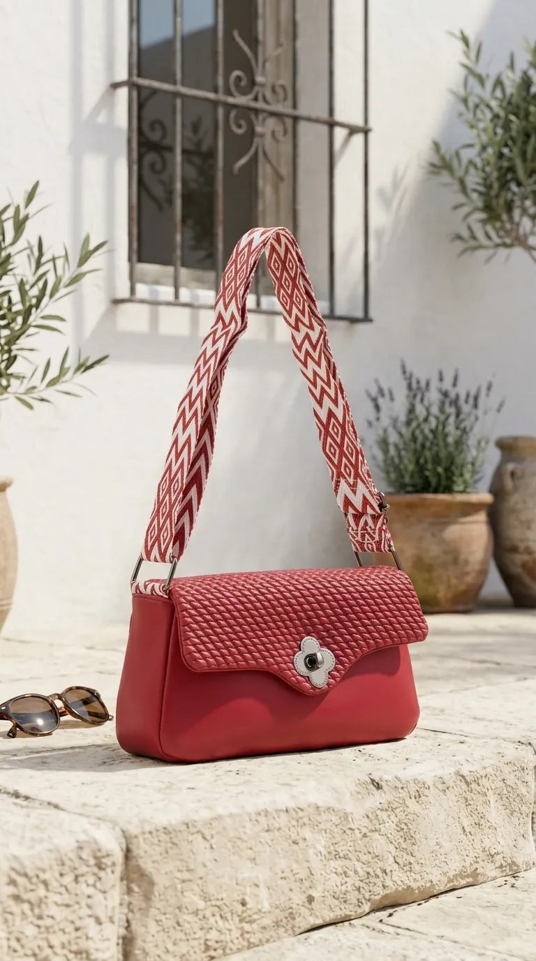 Maroon Casual Pouch For Women P97767