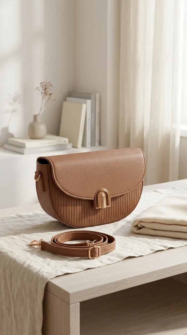 Brown Casual Pouch For Ladies P97768