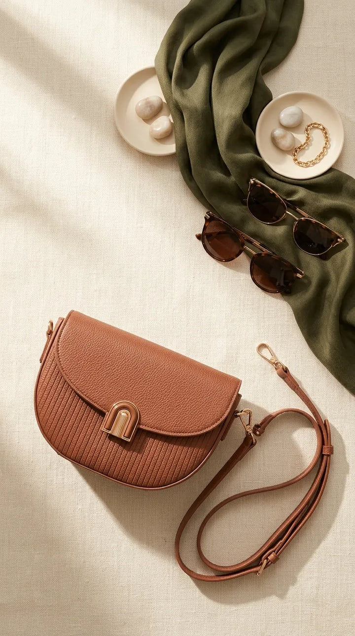 Brown Casual Pouch For Ladies P97768