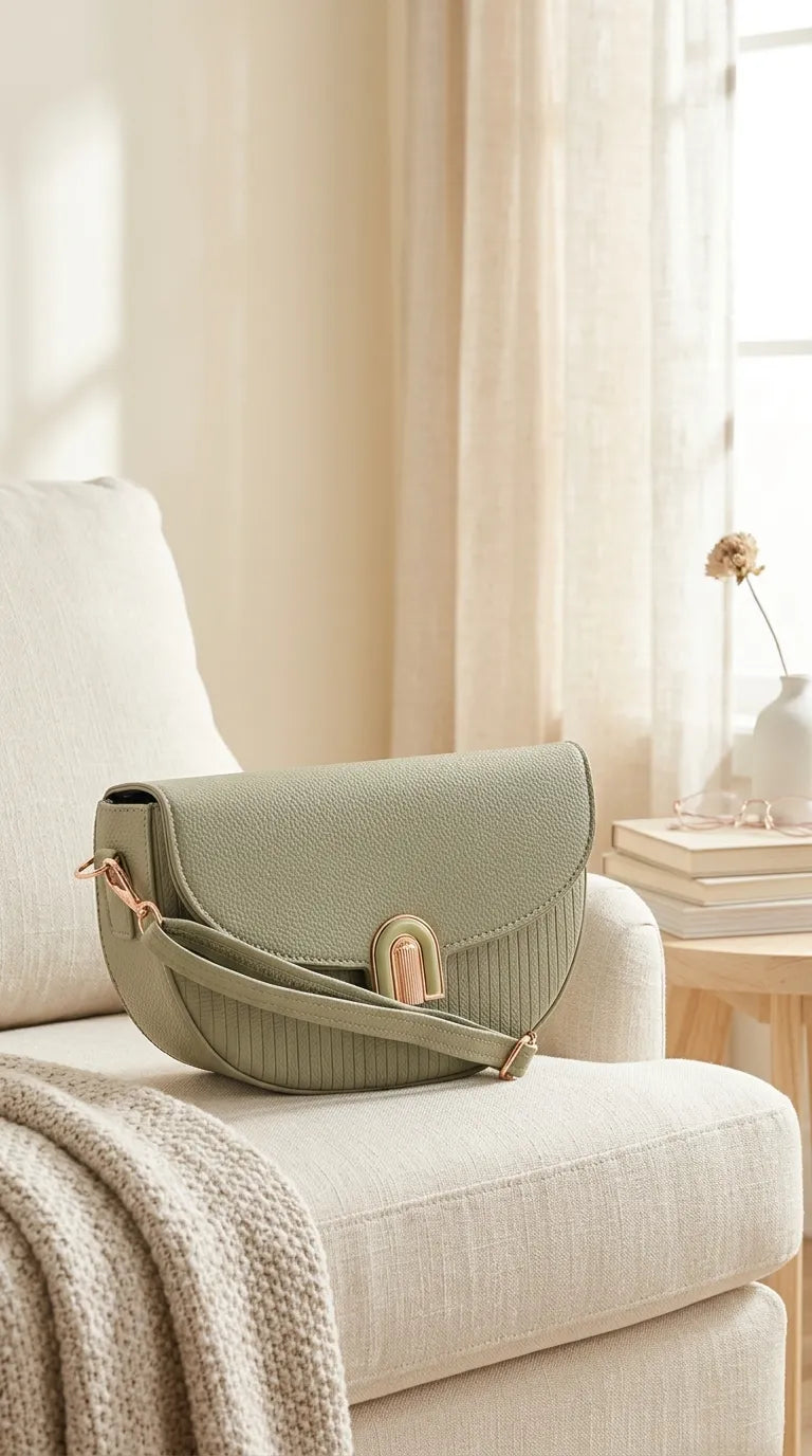 Green Casual Pouch For Ladies P97768