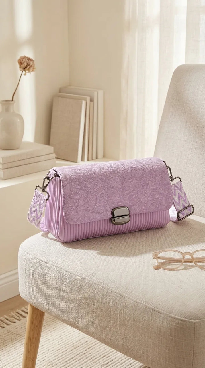 Lilac Casual Pouch For Ladies P97770