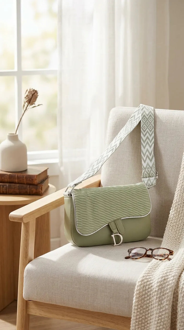 Green Casual Pouch For Ladies P97771