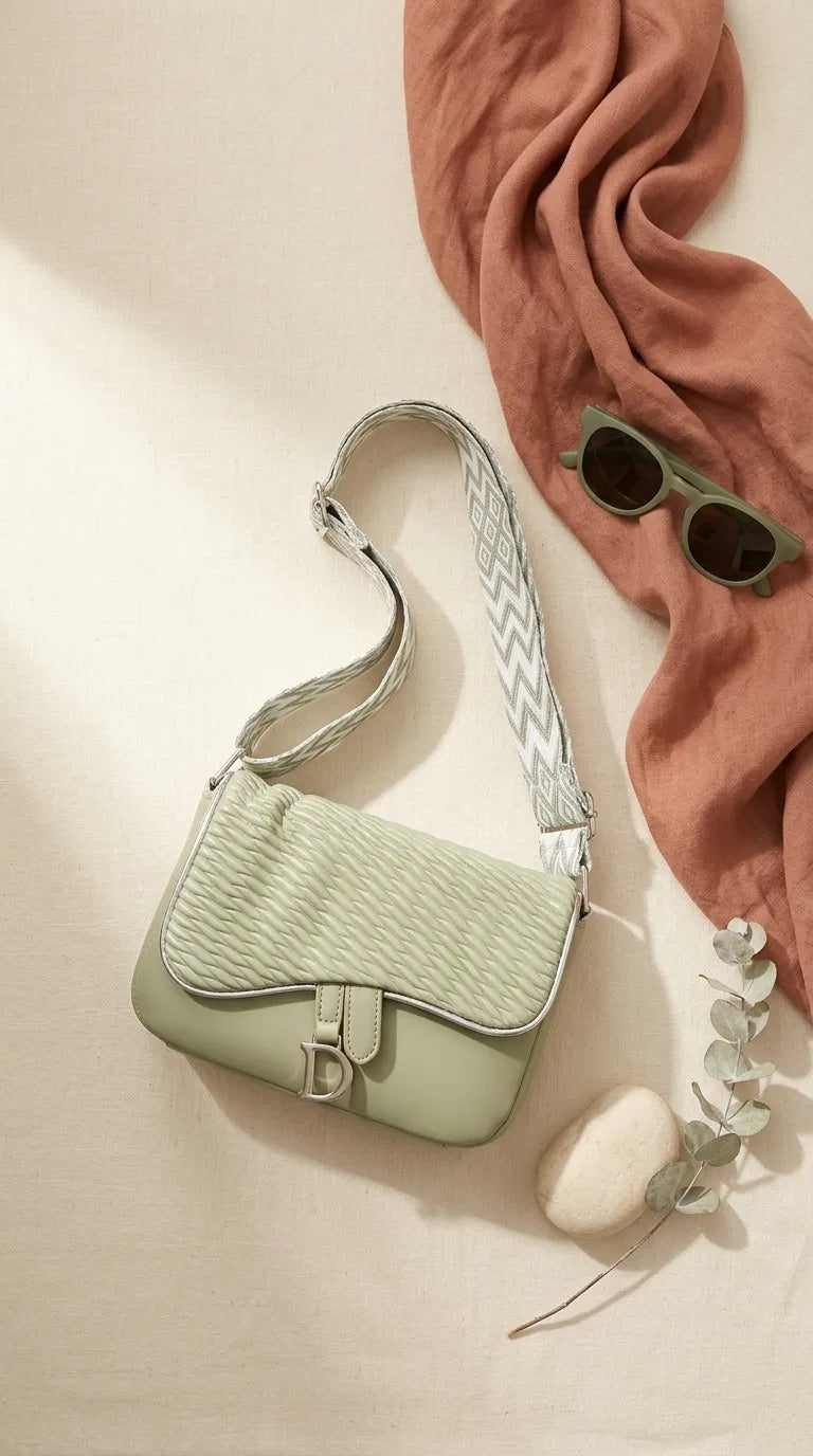 Green Casual Pouch For Ladies P97771