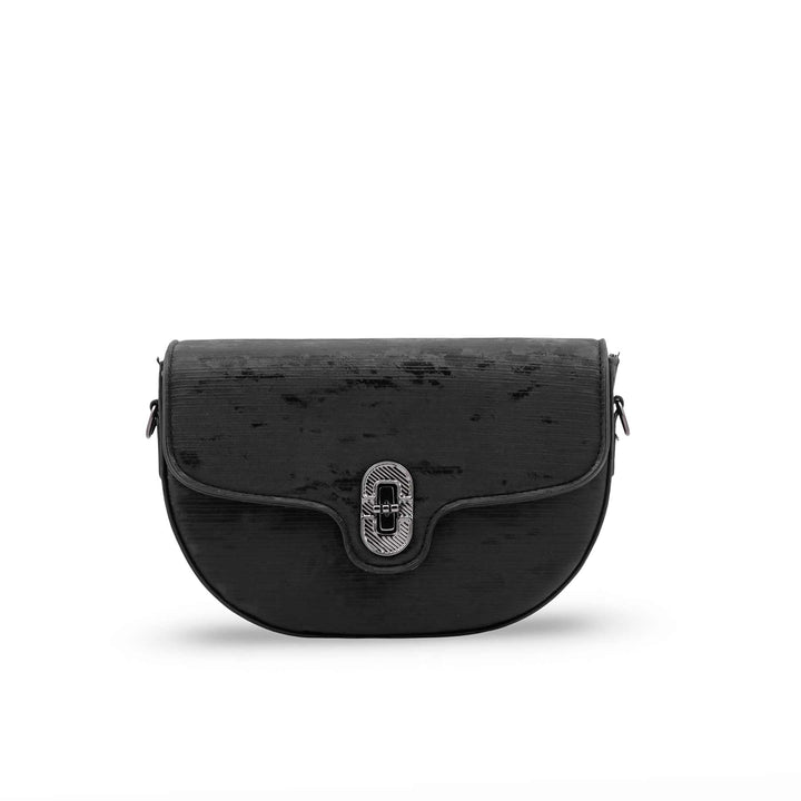 Black Casual Pouch For Women P97773