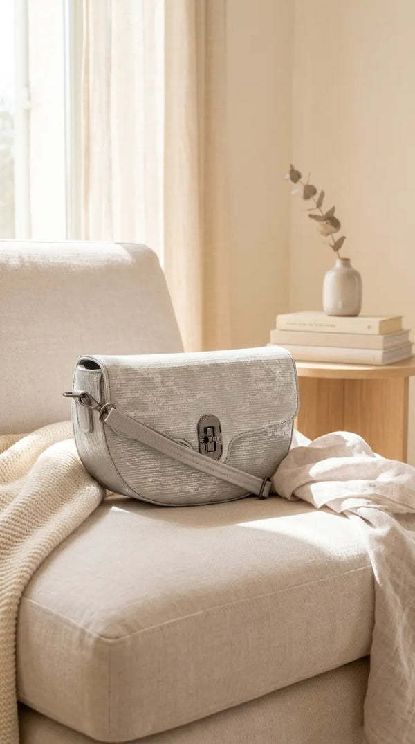 Grey Casual Pouch For Women P97773