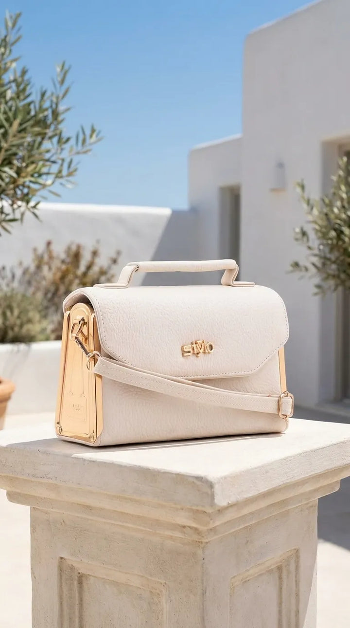 White Casual Pouch For Women P97774