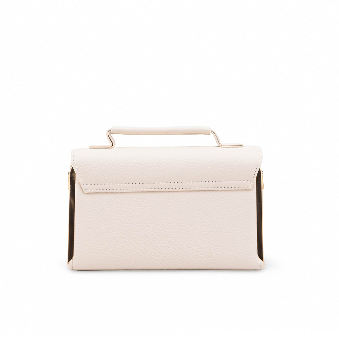 White Casual Pouch For Women P97774