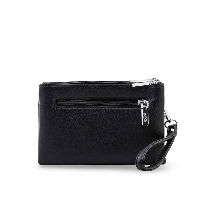 Black Casual Pouch For Ladies P97775