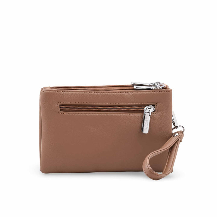 Beige Casual Pouch For Ladies P97775