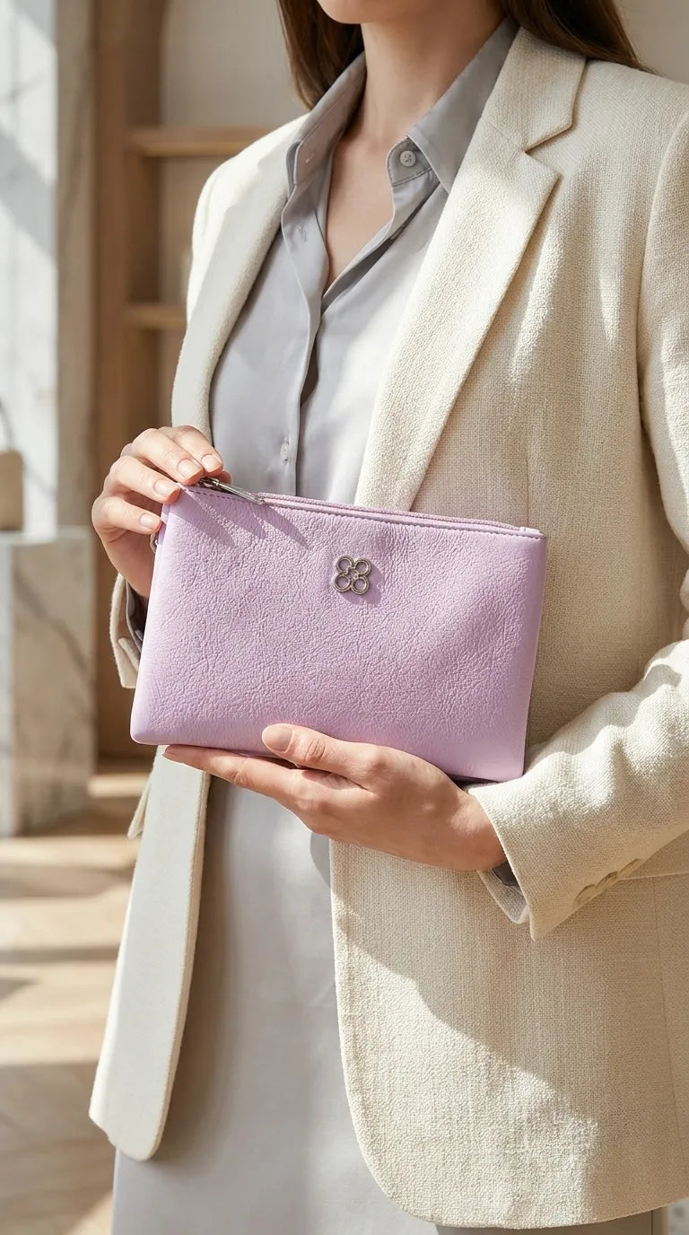 Purple Casual Pouch For Ladies P97775