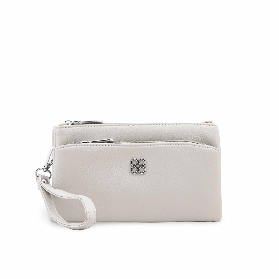 Grey Casual Pouch For Ladies P97776
