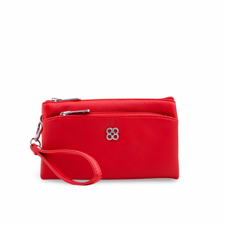 Red Casual Pouch For Ladies P97776