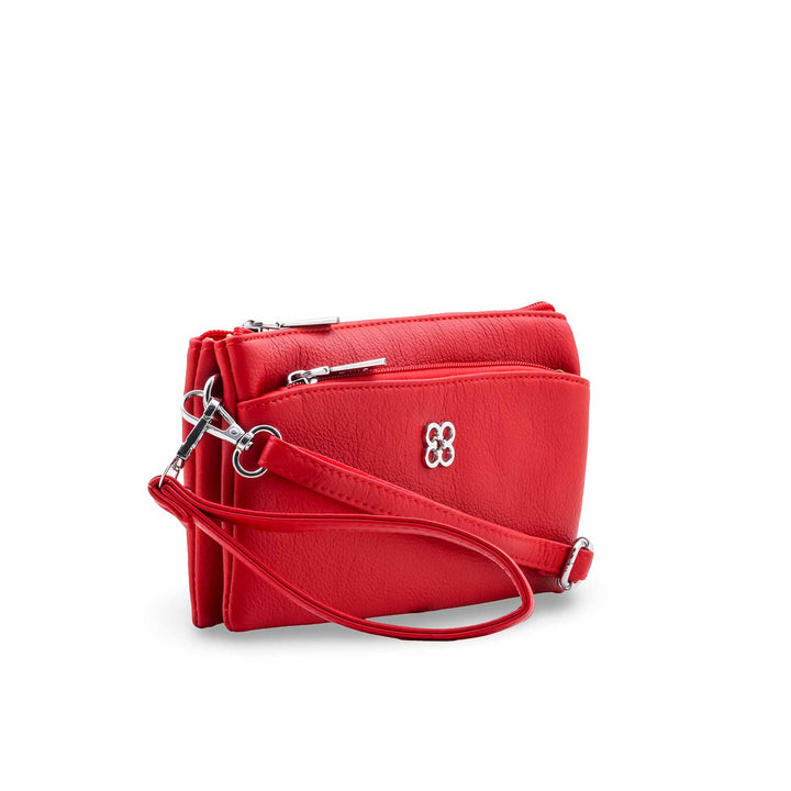 Red Casual Pouch For Ladies P97776