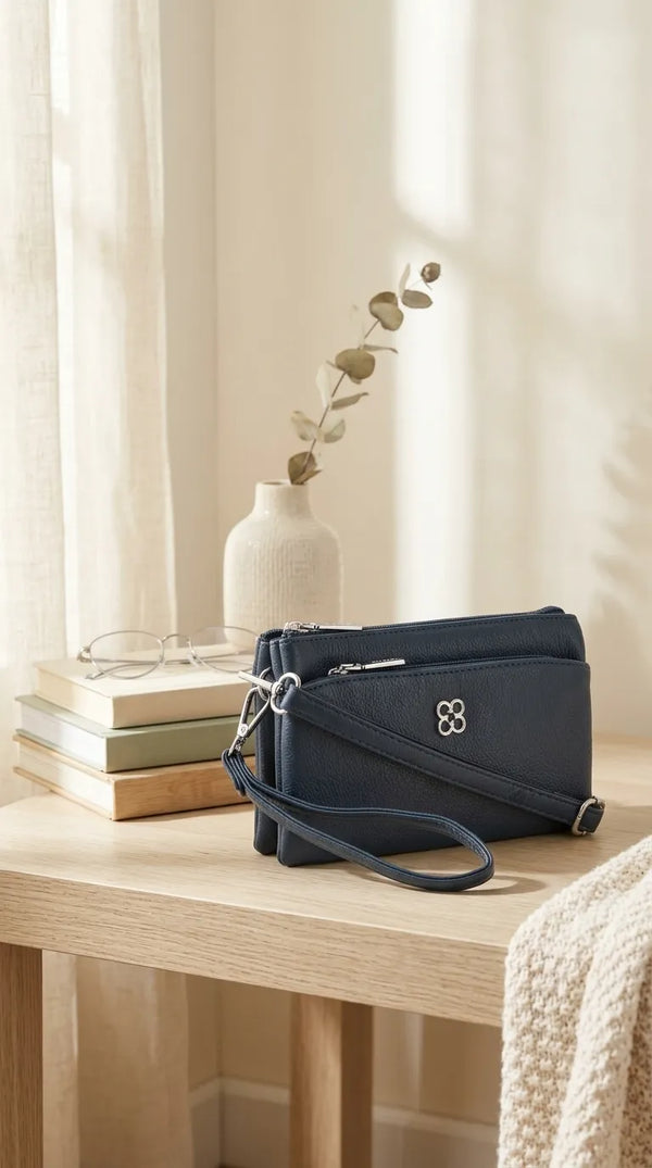 Navy Casual Pouch For Ladies P97776