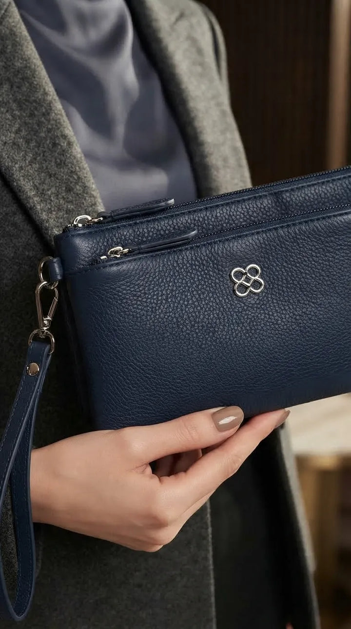 Navy Casual Pouch For Ladies P97776