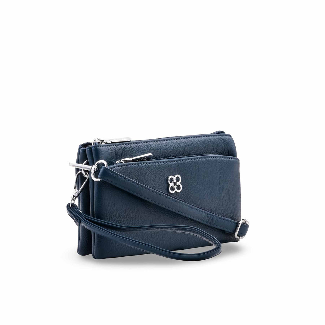 Navy Casual Pouch For Ladies P97776